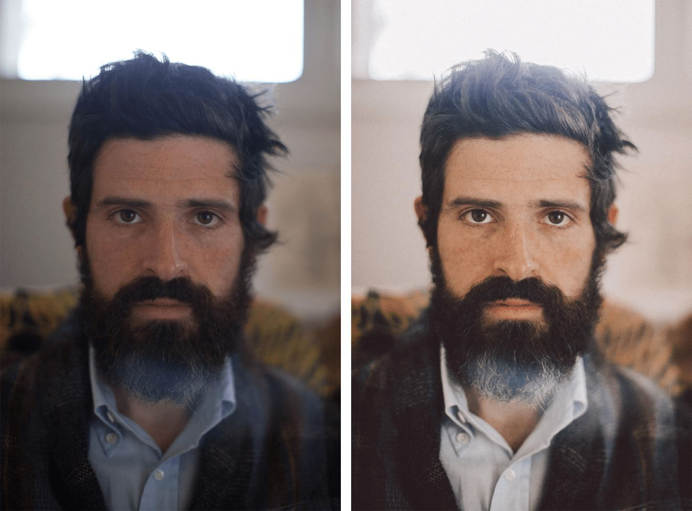 two photos