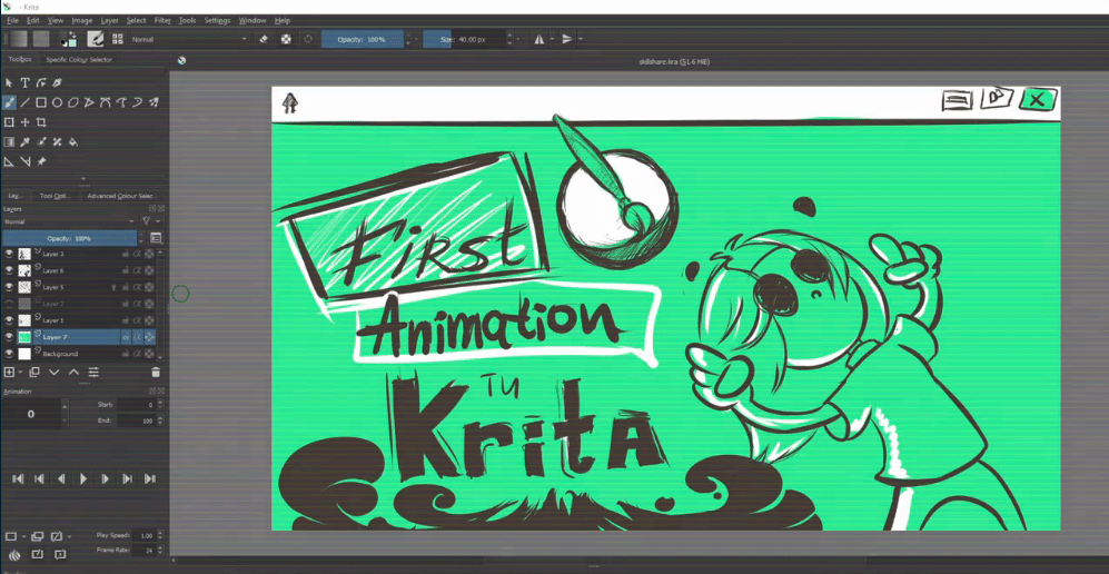 krita animation