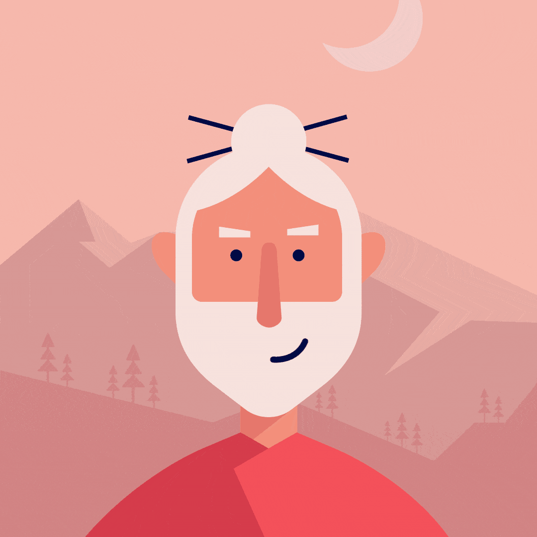 man and mountains