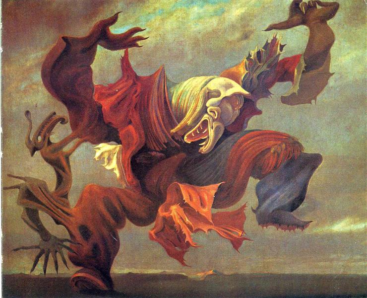 “The Angel of the Home or the Triumph of Surrealism” by Ernst