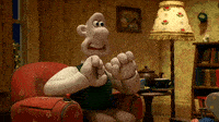 aardman cartoon oh no worried whoops GIF
