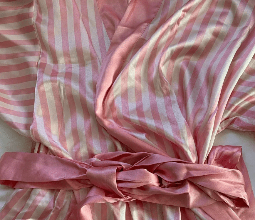 satin bathrobe