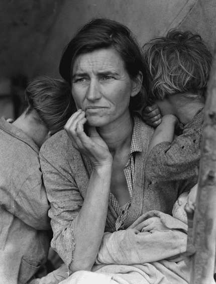 great depression photo of mother