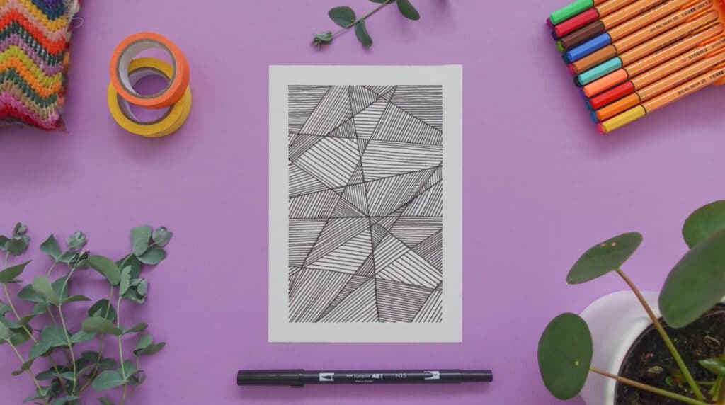 Simple Designs To Draw On Paper