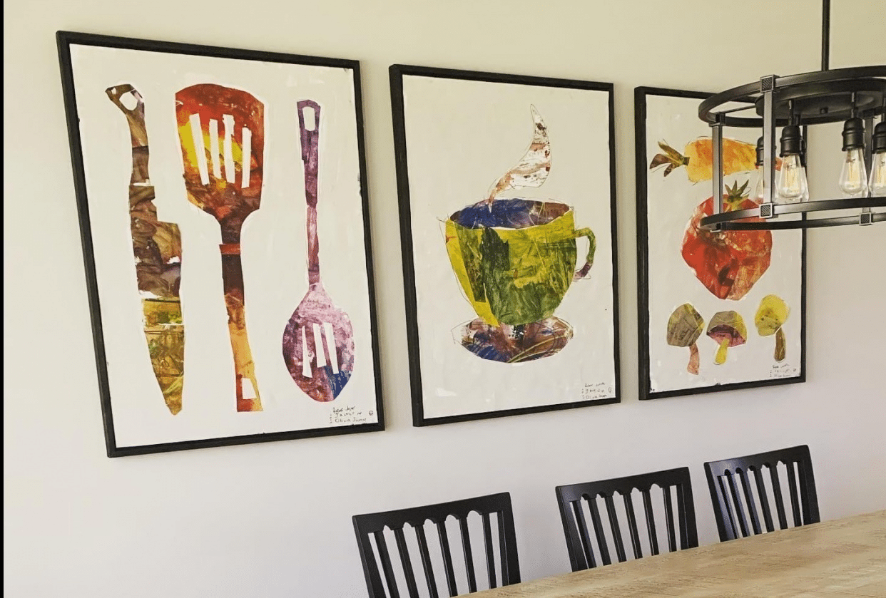 watercolor collages