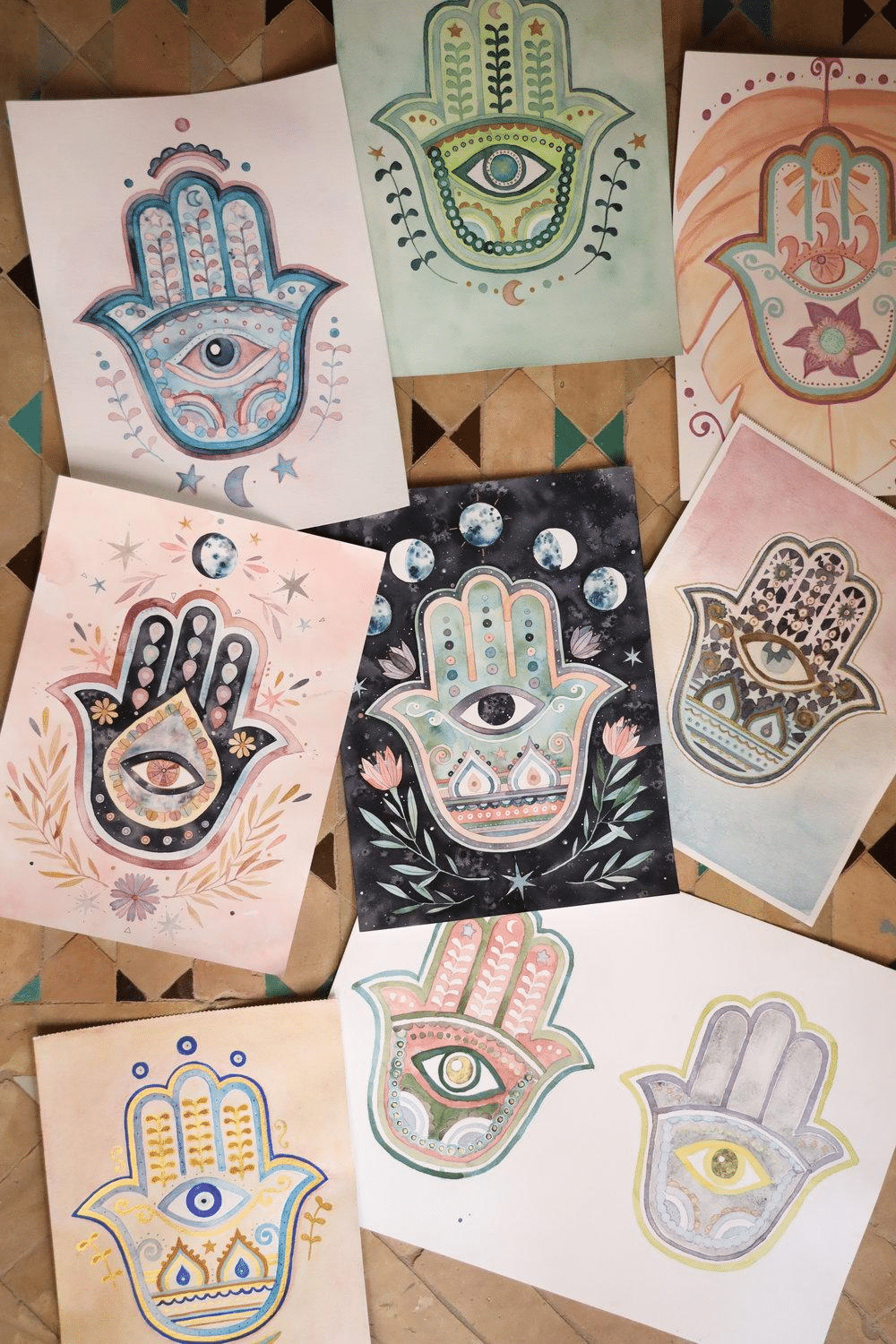 Hamsa hand symbol