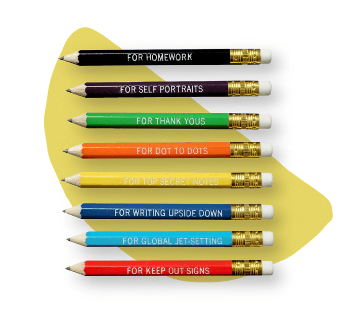 tiny colorful pencils