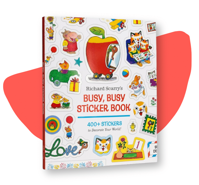 Richard Scarry characters sticker book